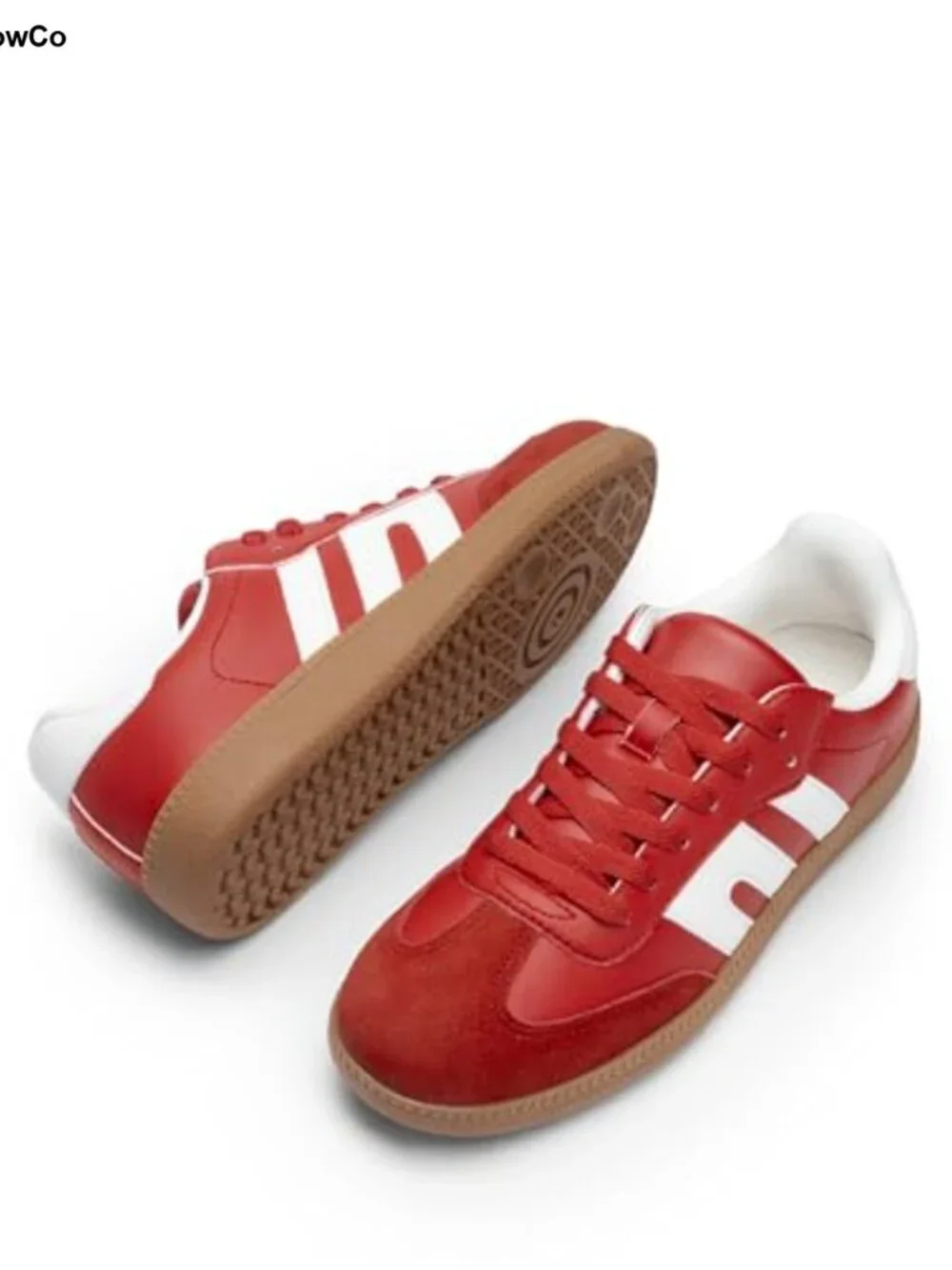 Women's Faux Suede & Vegan Leather Fashion Sneakers with Mesh Lining